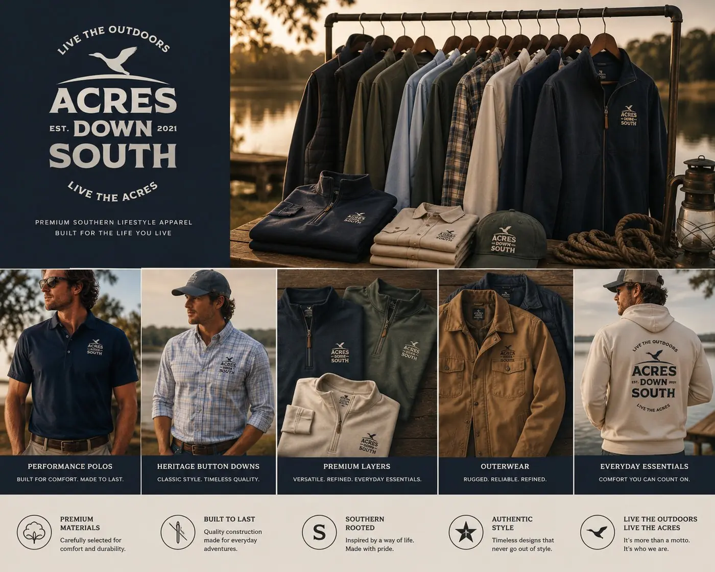 Acres Down South logo & brand identity, image 5