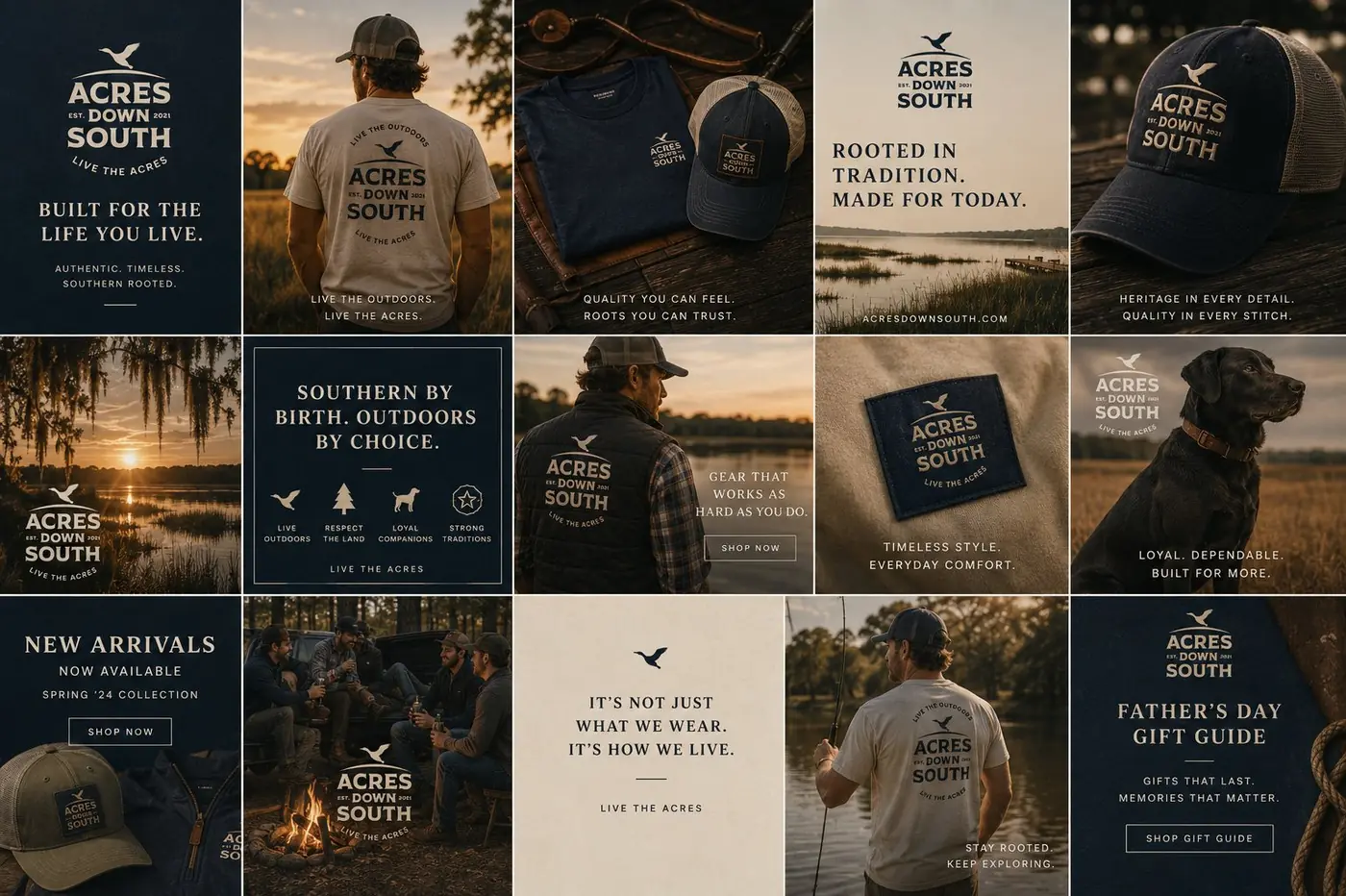 Acres Down South logo & brand identity, image 8