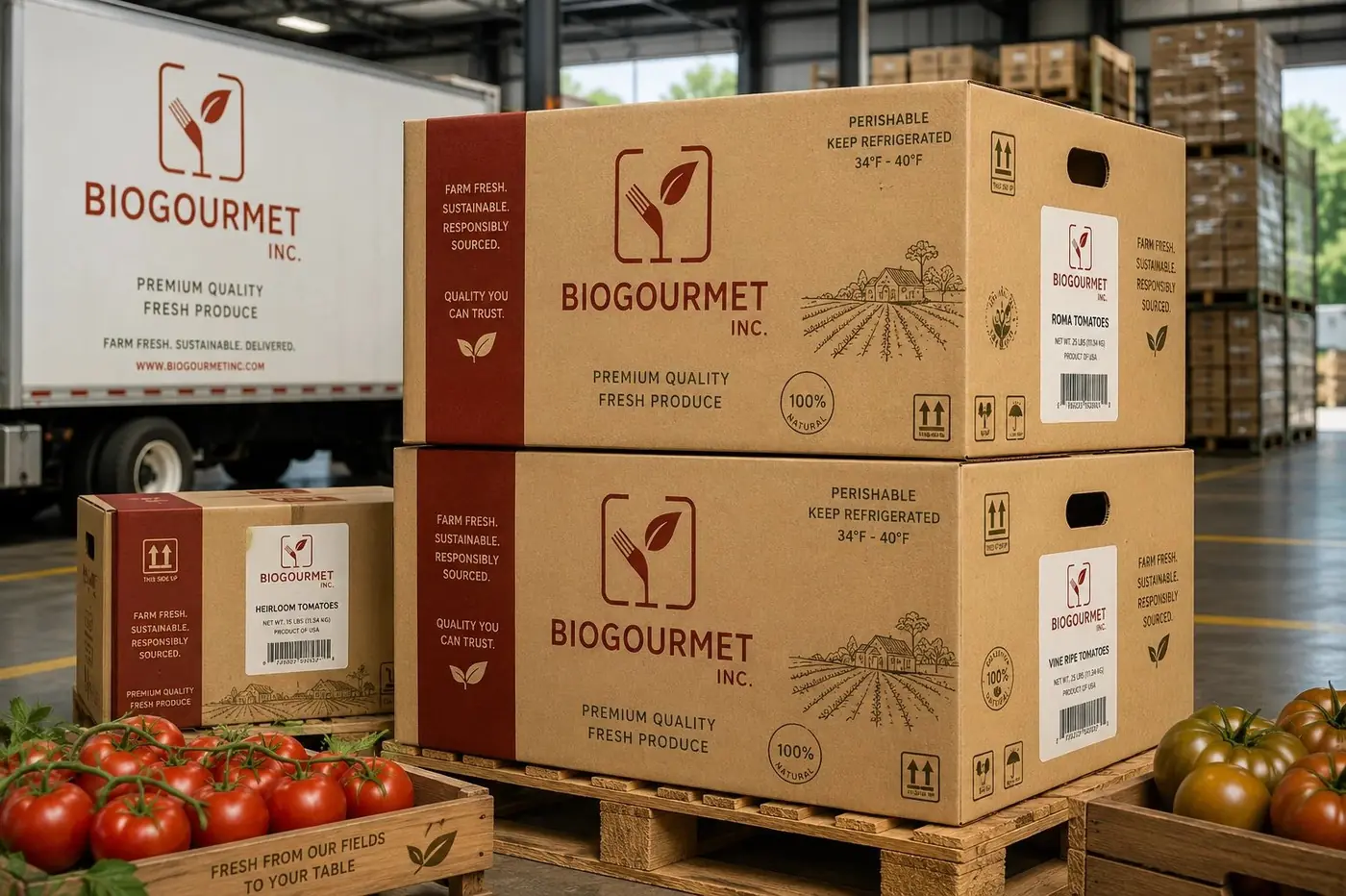 BioGourmet logo & brand identity, image 1