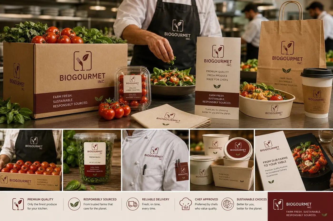 BioGourmet logo & brand identity, image 5