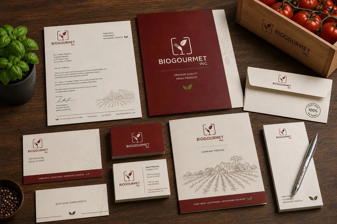 BioGourmet logo & brand identity, image 6