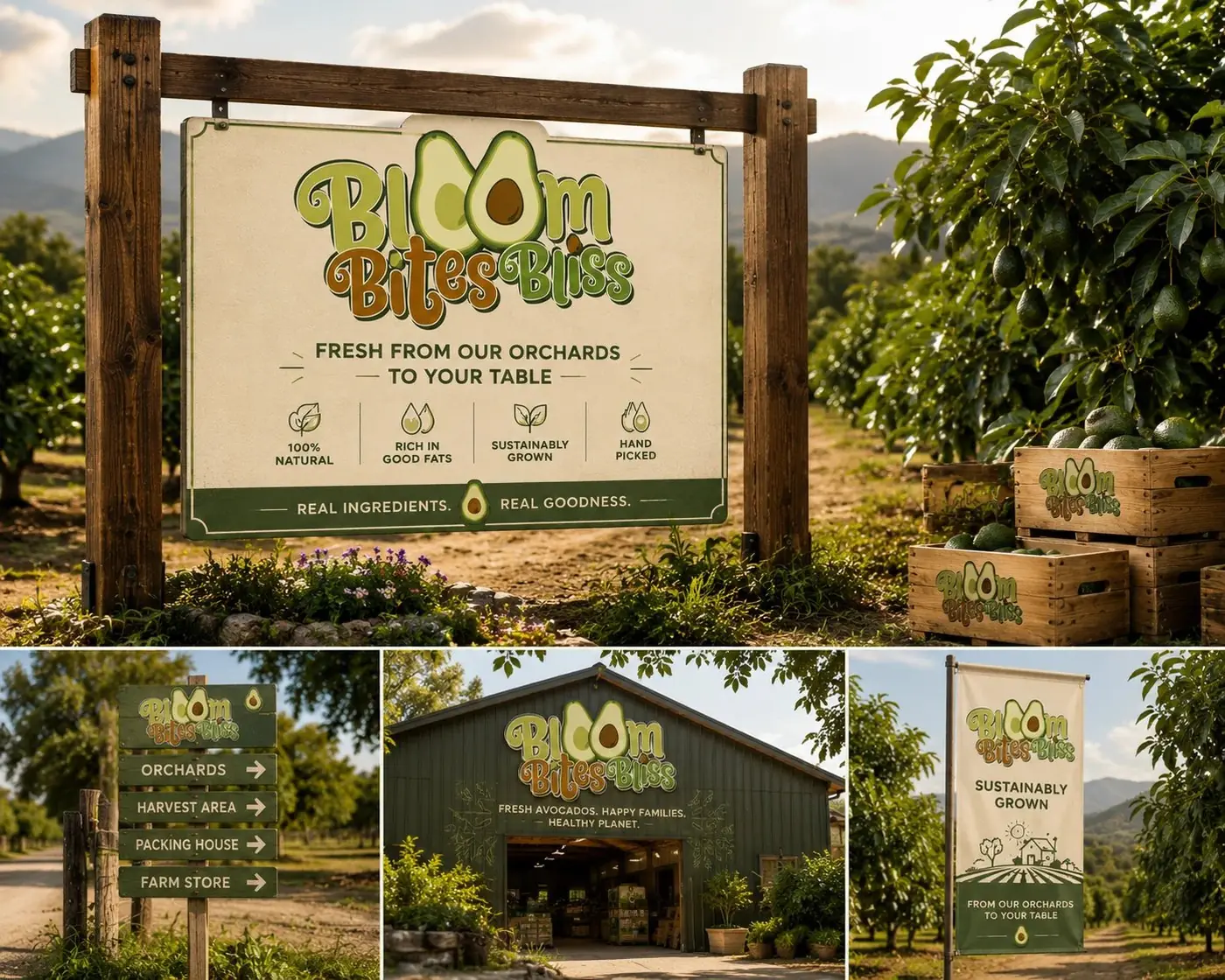 Bloom Bites Bliss logo & brand identity, image 3