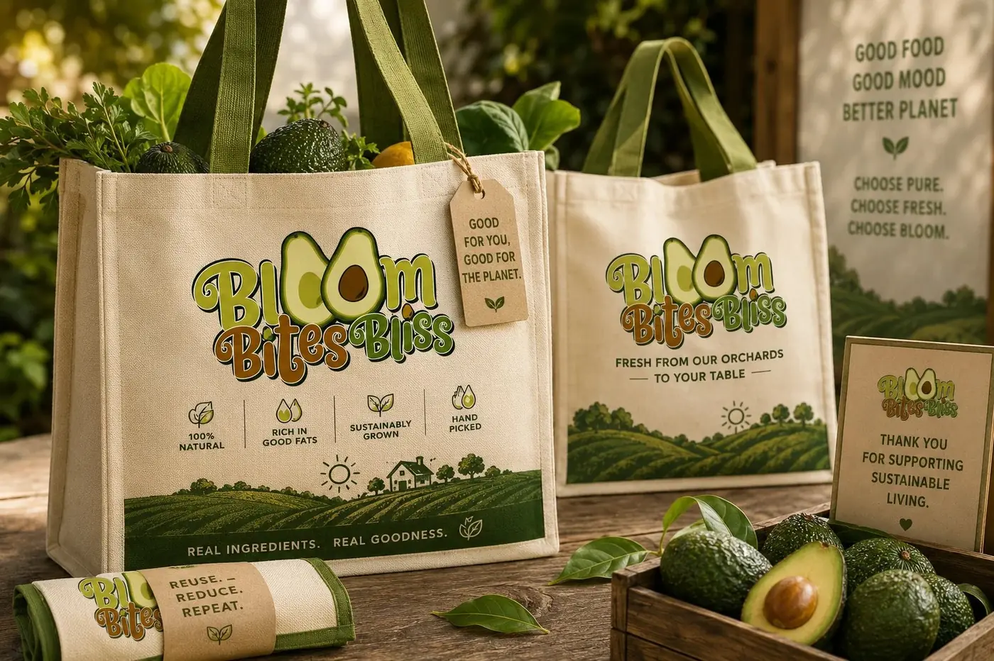 Bloom Bites Bliss logo & brand identity, image 5
