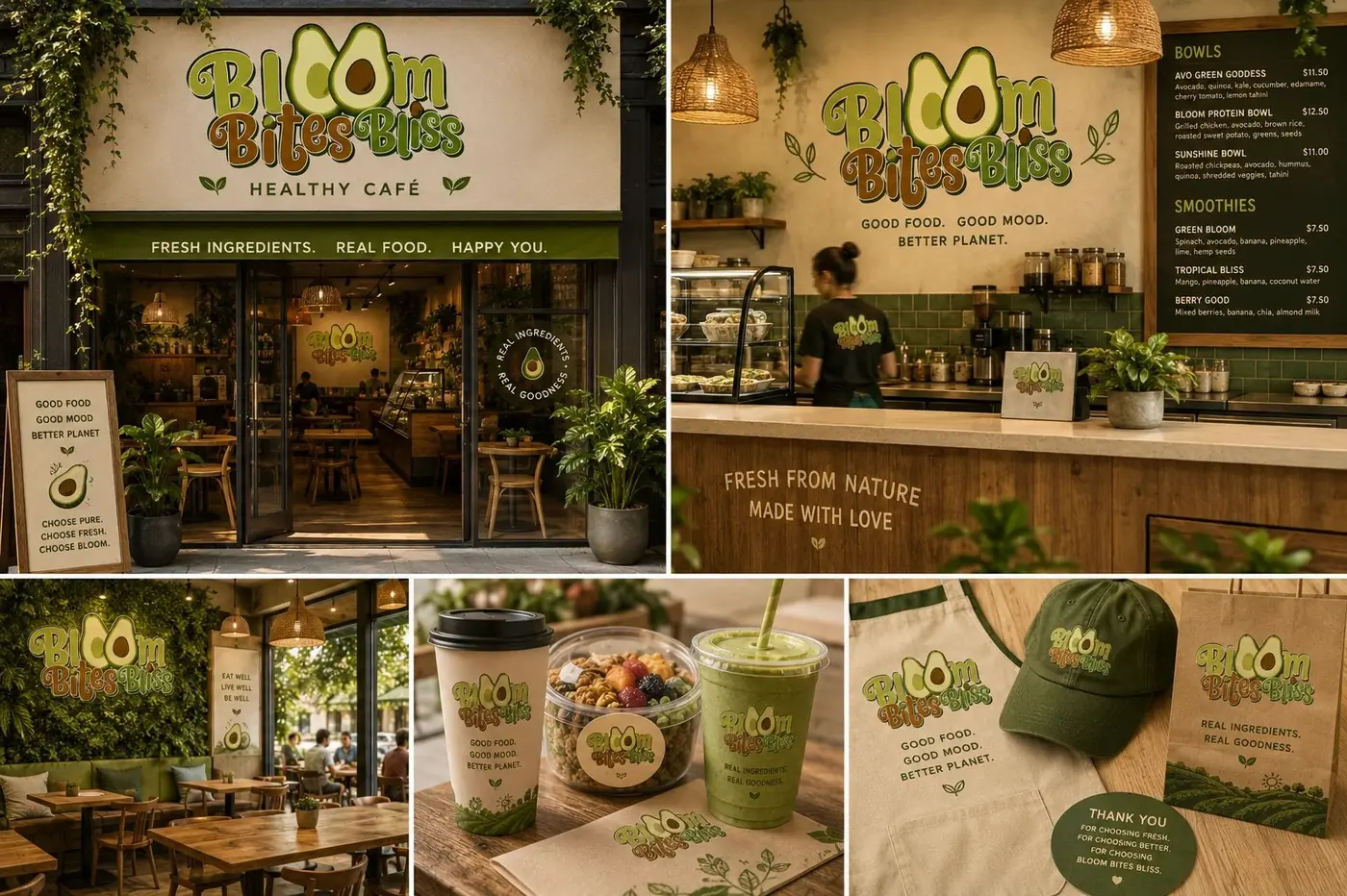 Bloom Bites Bliss logo & brand identity, image 6