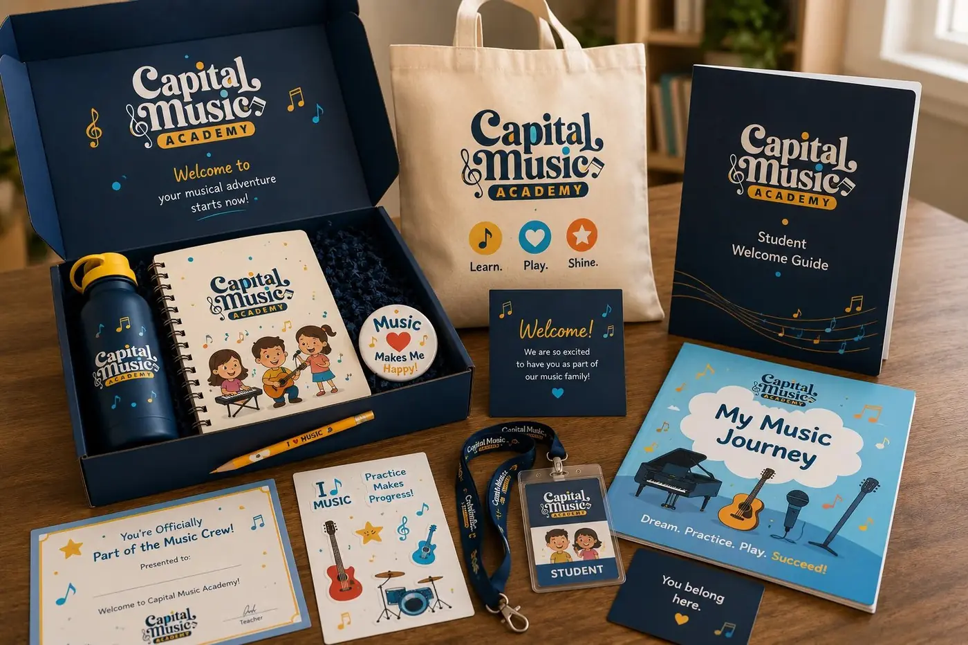 Capital Music Academy logo & brand identity, image 2