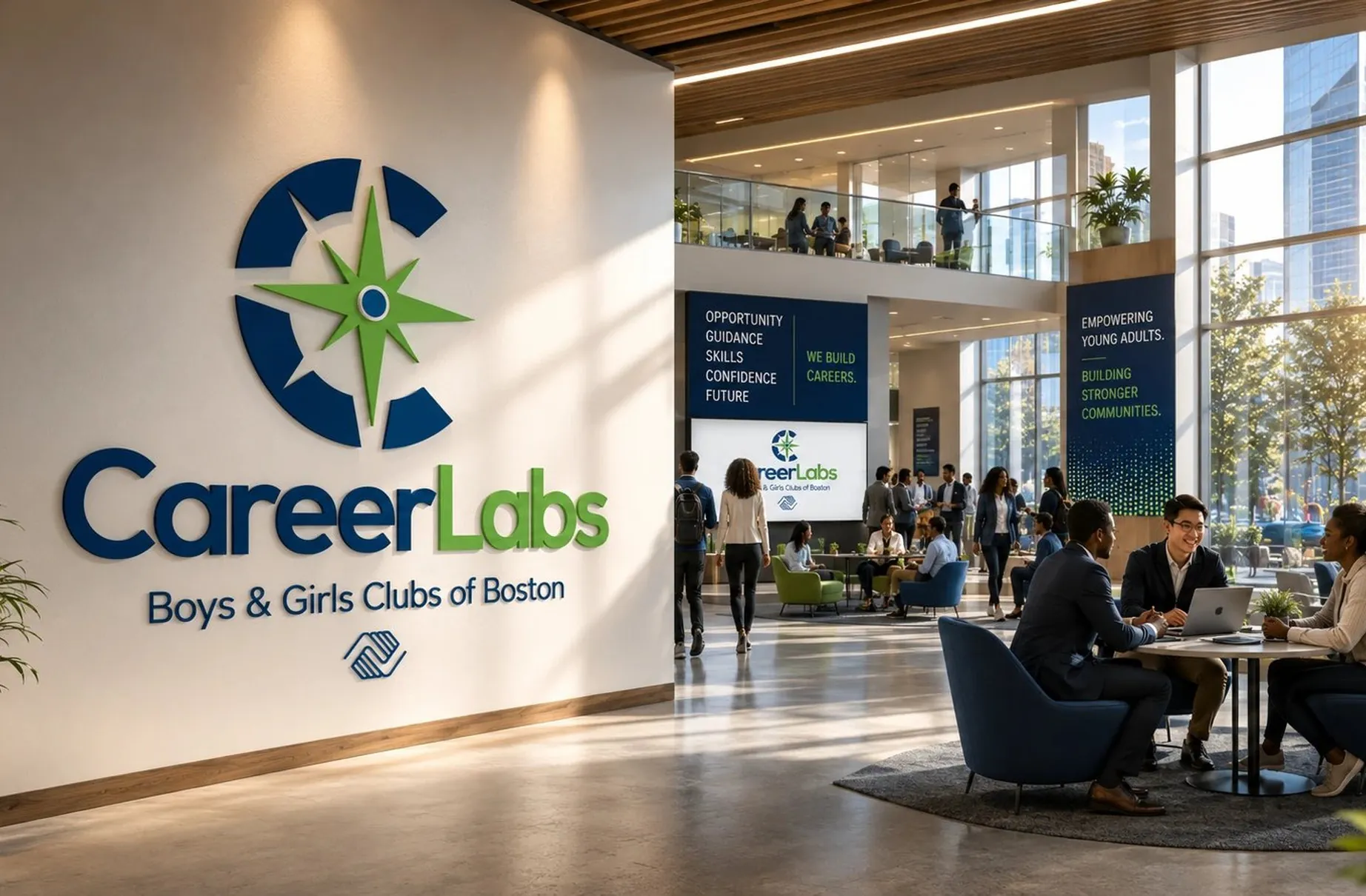 CareerLabs logo & brand identity