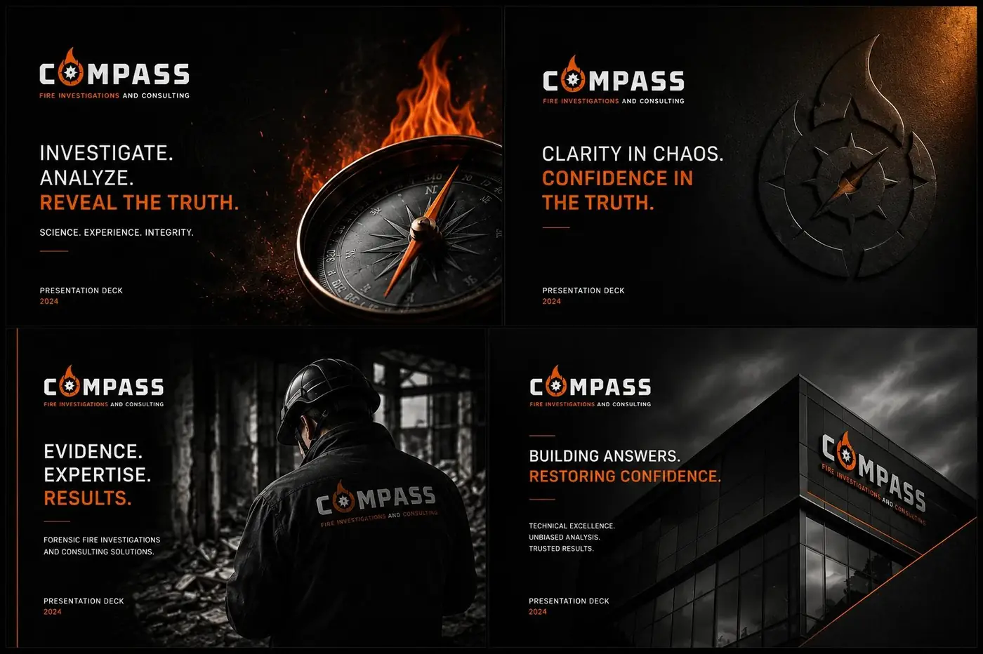 Compass Fire logo & brand identity, image 3