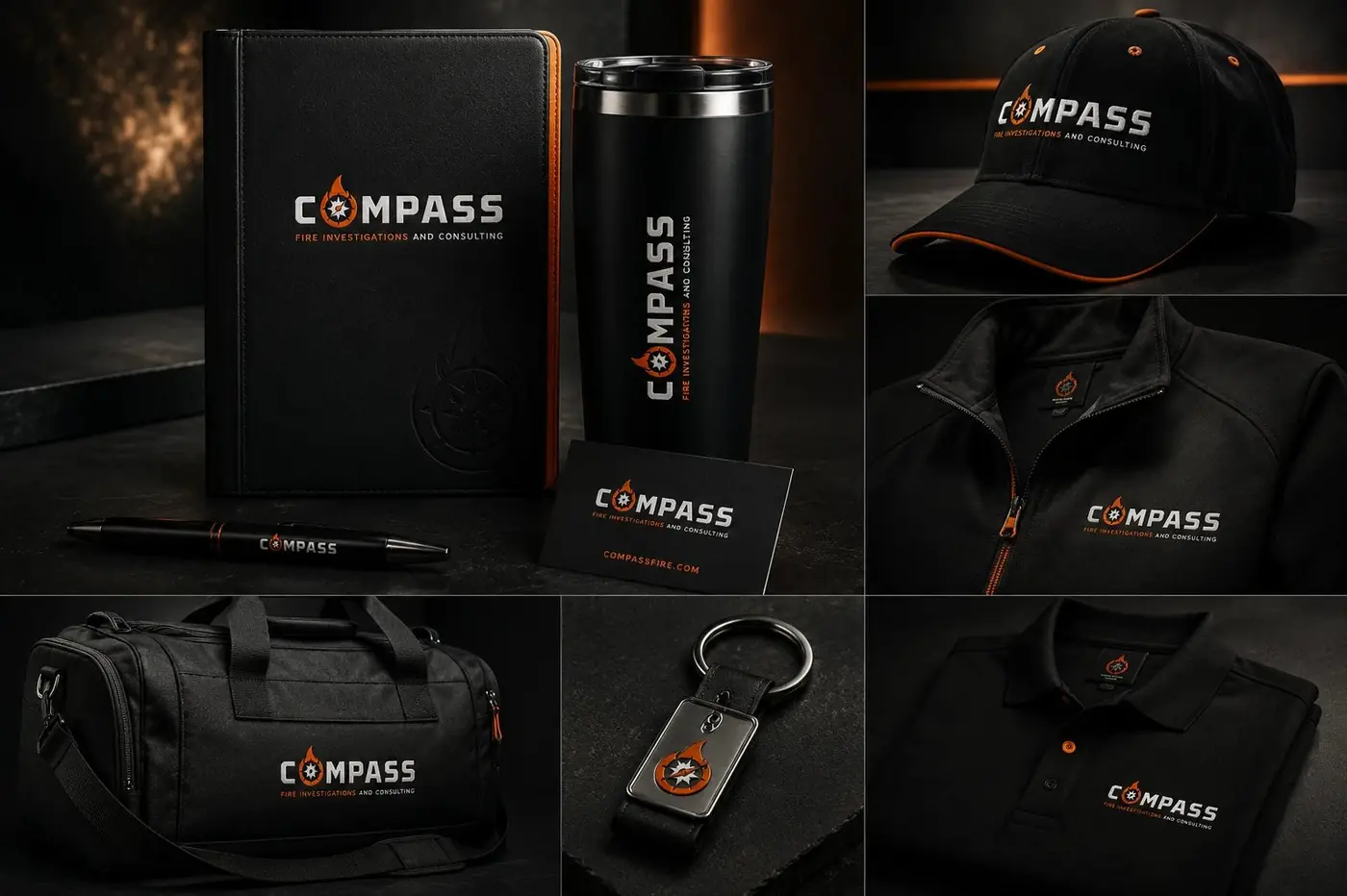 Compass Fire logo & brand identity, image 5