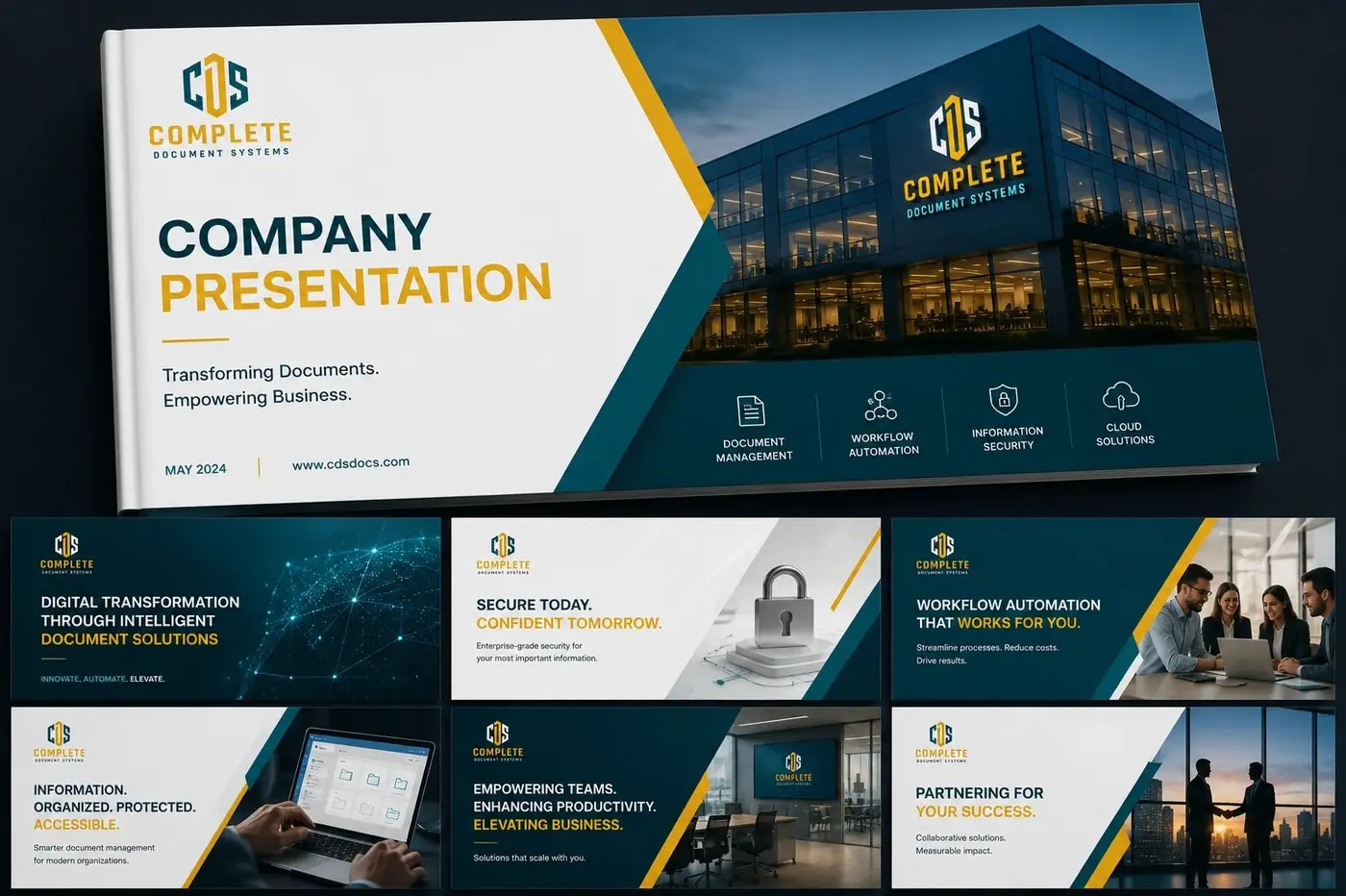 Complete Document Systems logo & brand identity, image 3