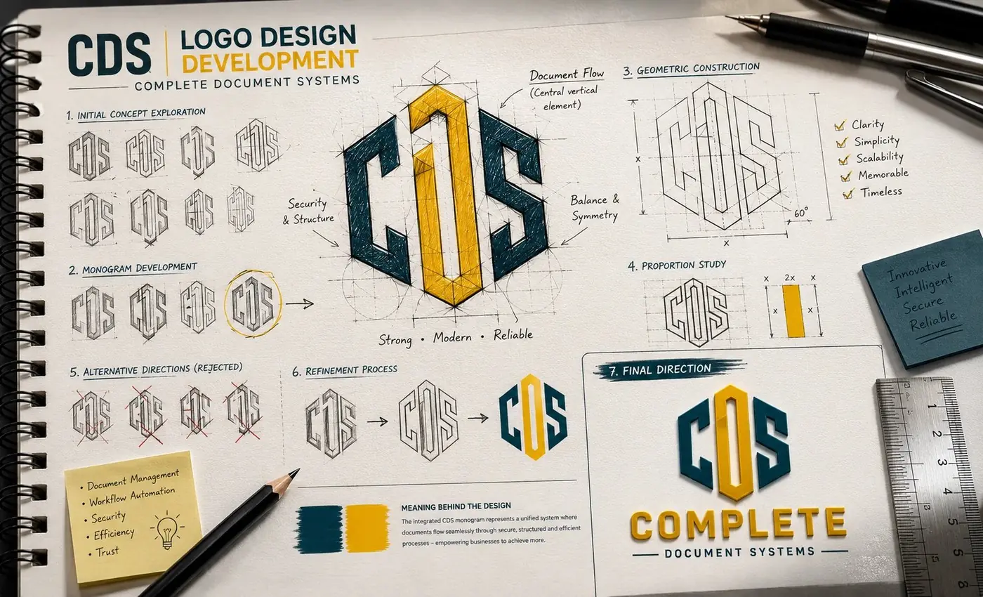 Complete Document Systems logo & brand identity, image 5