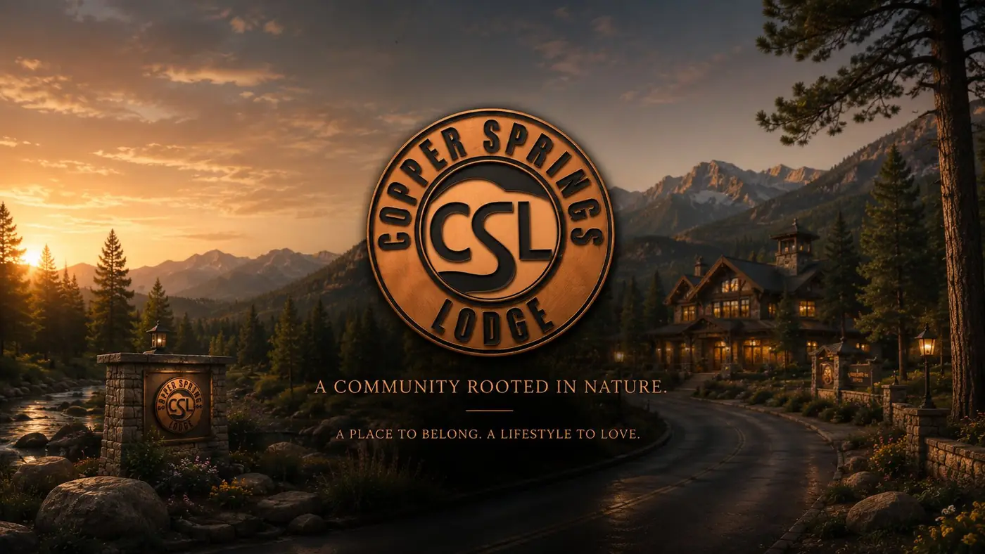 Copper Springs Lodge logo & brand identity, image 1