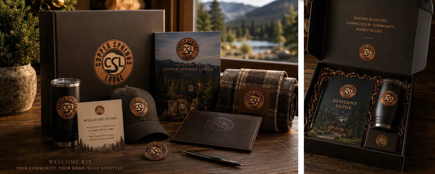 Copper Springs Lodge logo & brand identity, image 2