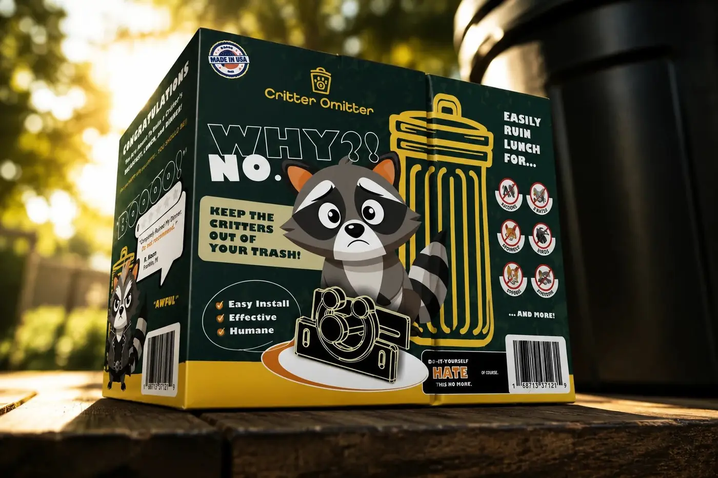 Critter Omitter packaging design, image 1