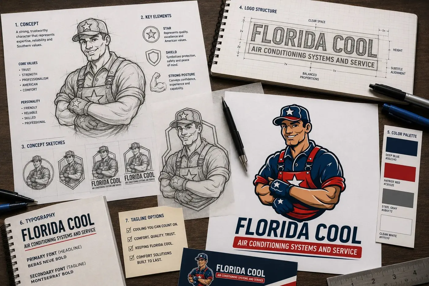 Florida Cool logo & brand identity, image 1