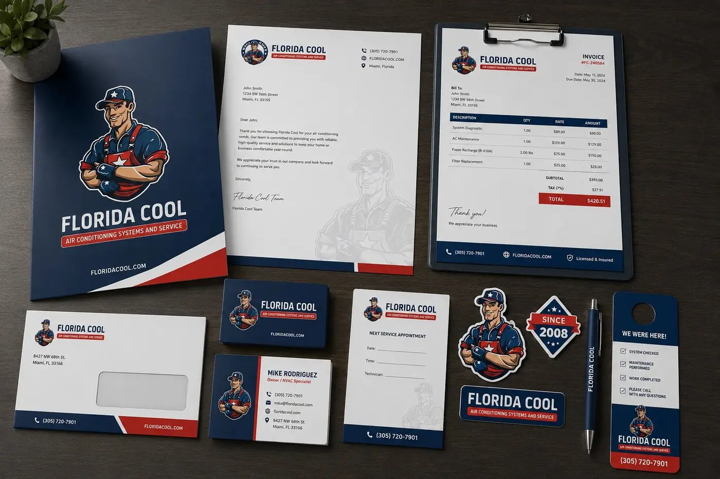 Florida Cool logo & brand identity, image 4