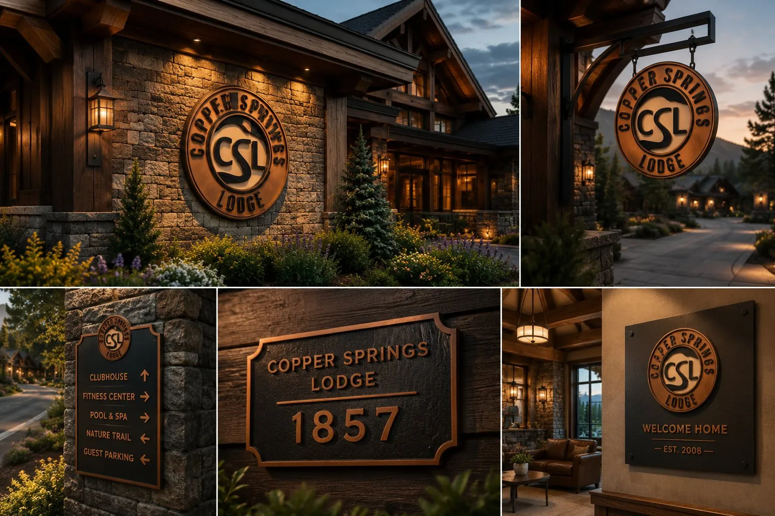 Complete Document Systems corporate brand identity applied to signage and collateral