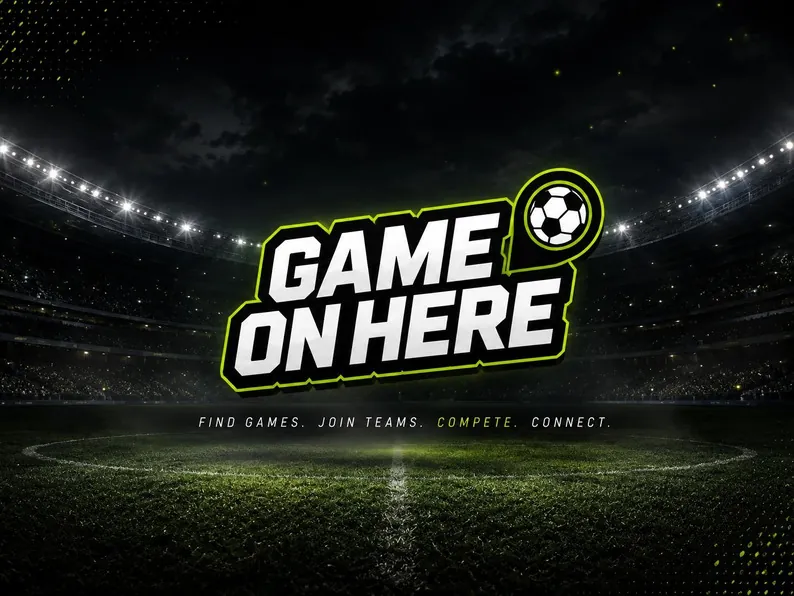 Game On Here logo & brand identity
