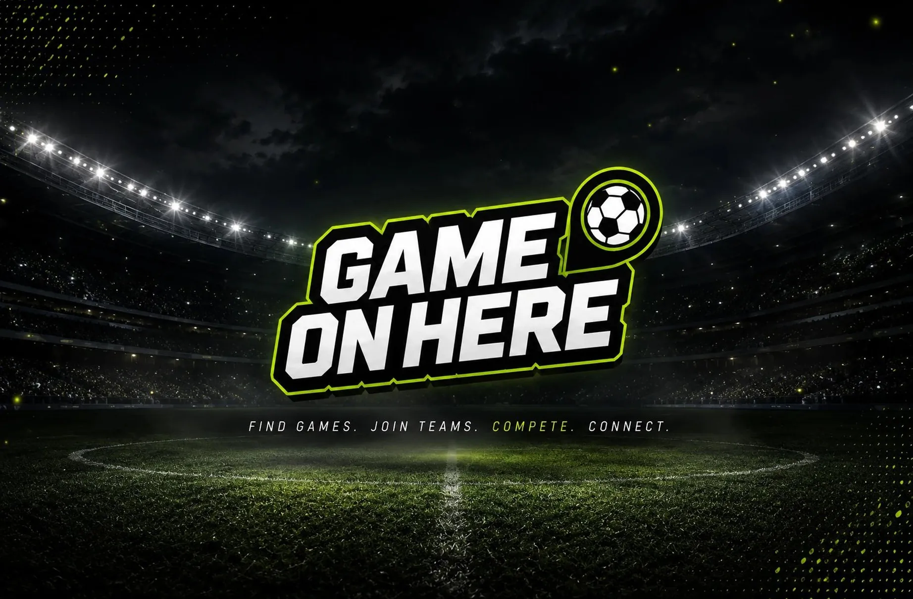 Game On Here logo & brand identity