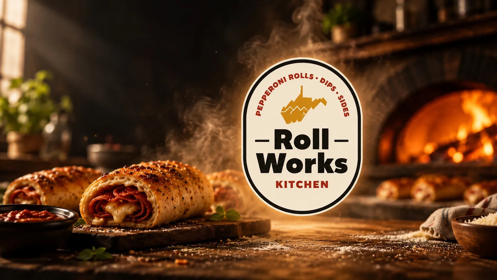 Roll Works Kitchen badge logo