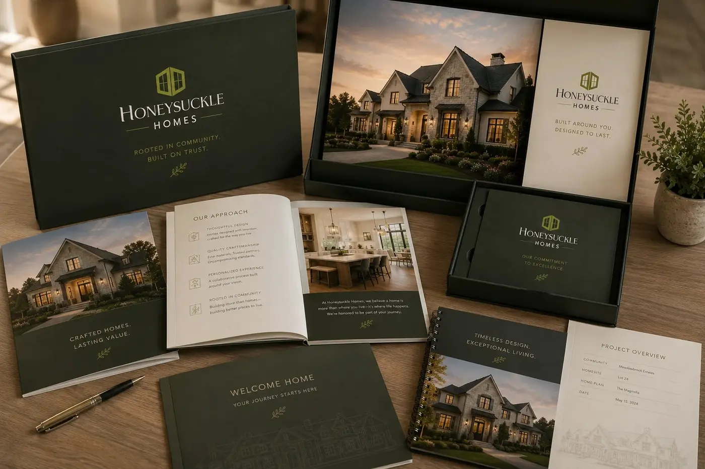 Honeysuckle Homes logo & brand identity, image 6