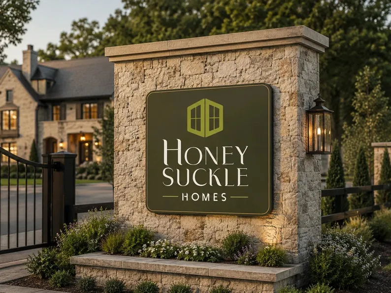 Honeysuckle Homes logo & brand identity