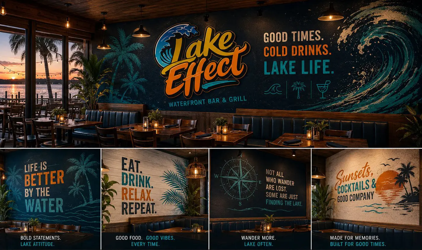 Lake Effect logo &amp; brand identity, image 1