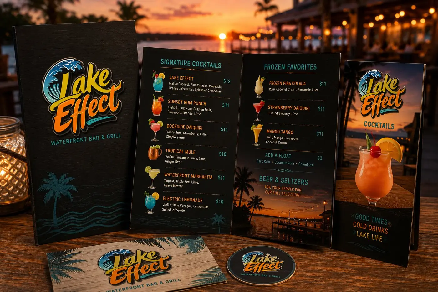 Lake Effect logo &amp; brand identity, image 4
