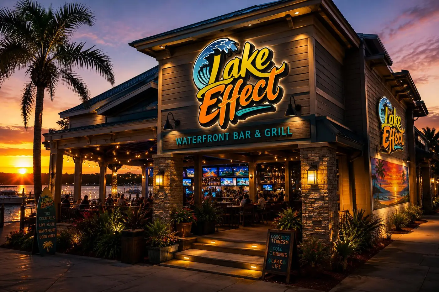 Lake Effect logo &amp; brand identity, image 7