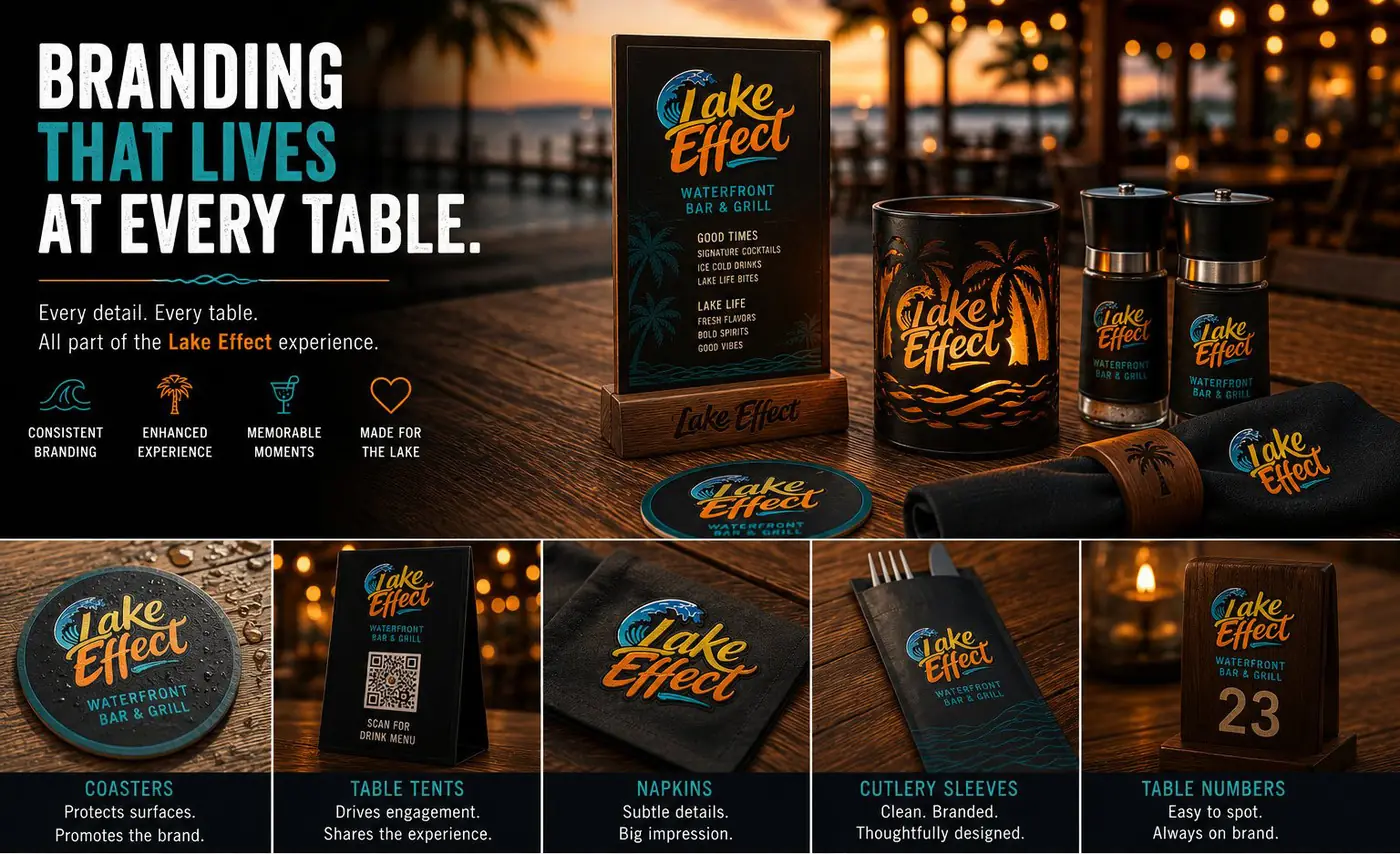 Lake Effect logo &amp; brand identity, image 8