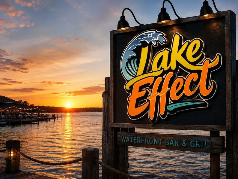 Lake Effect logo &amp; brand identity