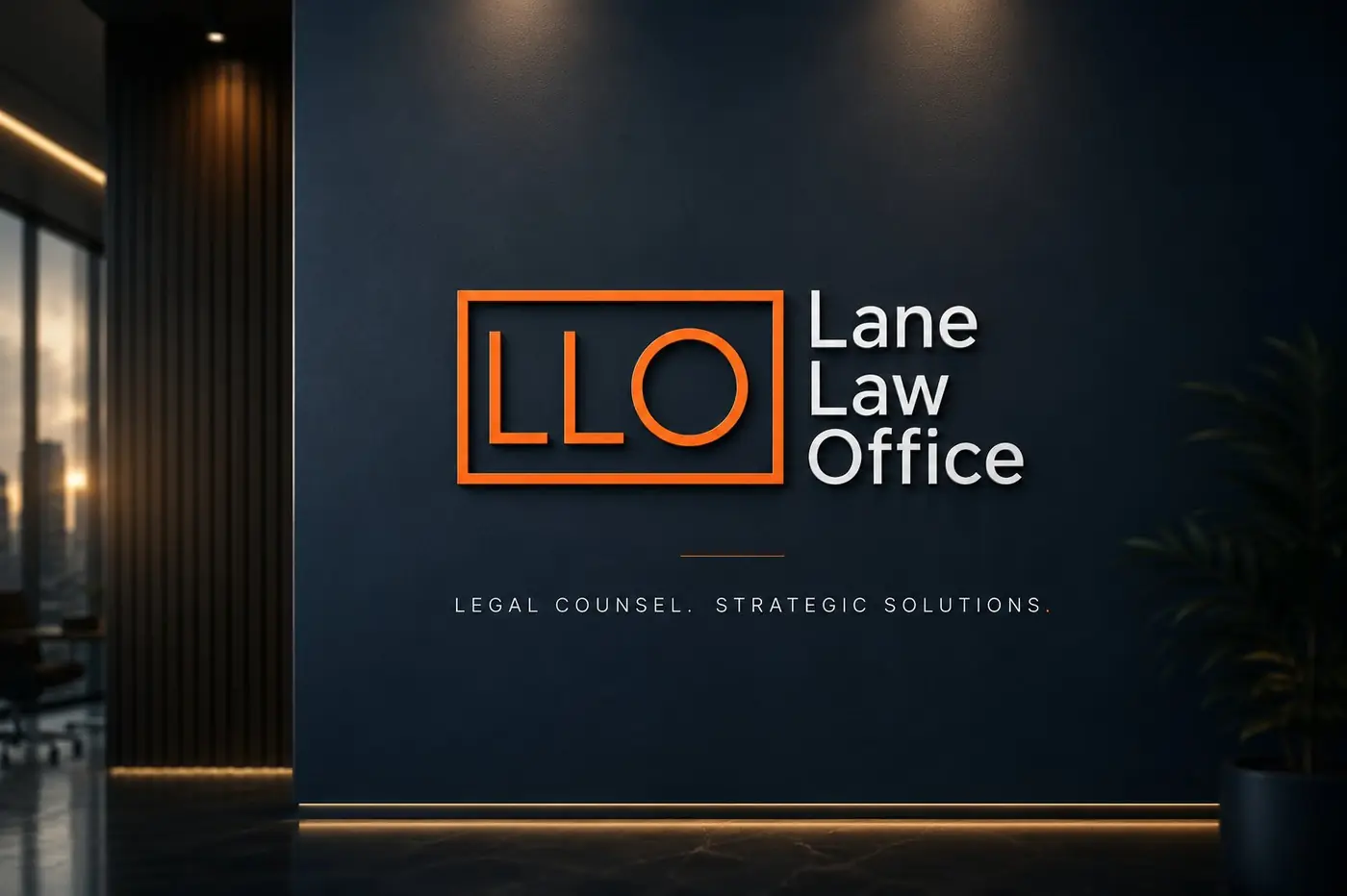 Lane Law Office logo &amp; brand identity, image 1