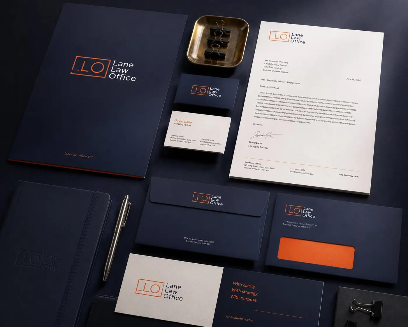 Lane Law Office logo &amp; brand identity, image 4