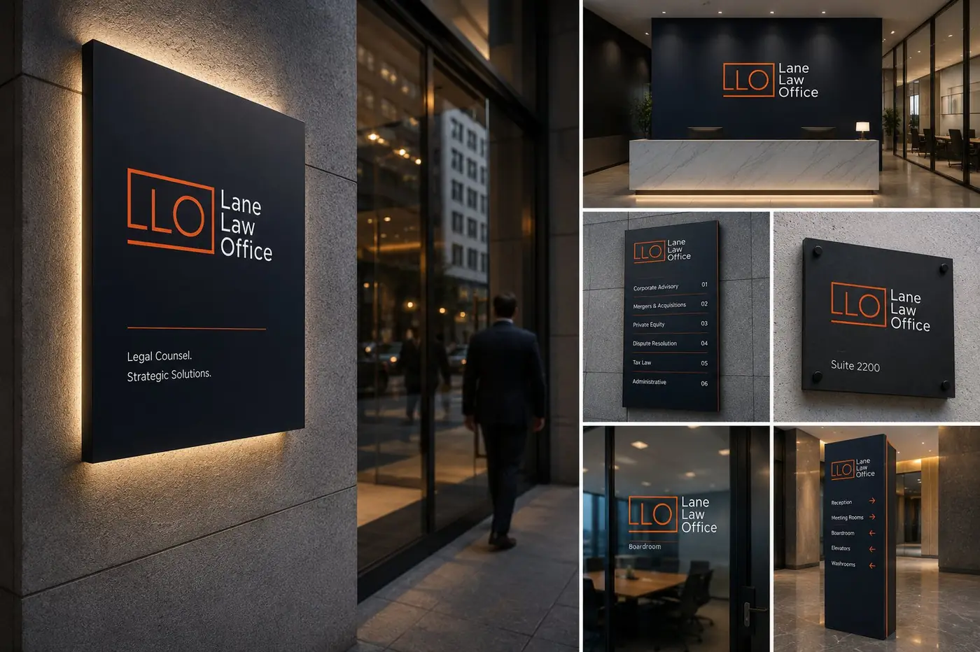 Lane Law Office logo &amp; brand identity, image 5