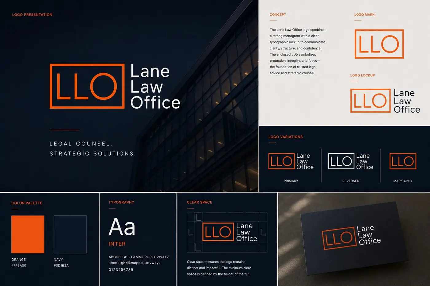 Lane Law Office logo &amp; brand identity, image 6