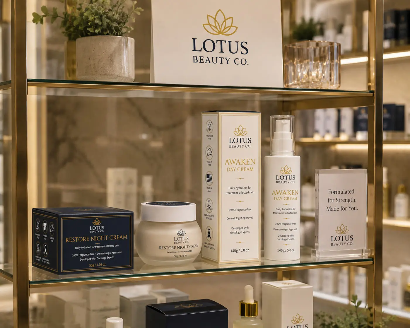 Lotus Beauty Co. packaging design, image 1