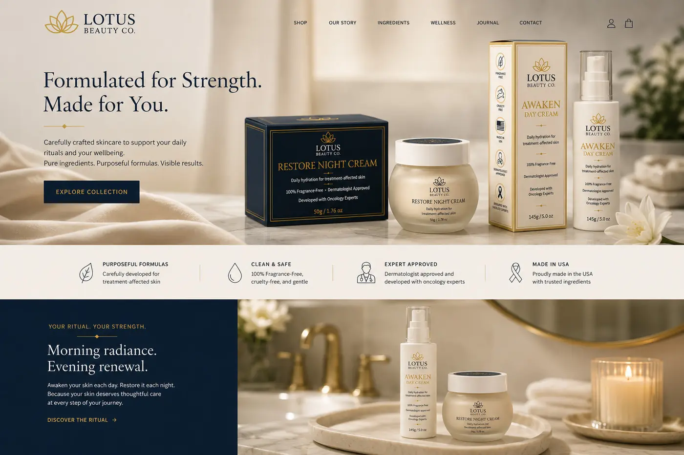 Lotus Beauty Co. packaging design, image 3
