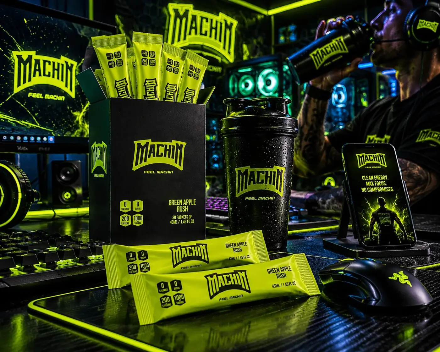 Machin Energy packaging design, image 2