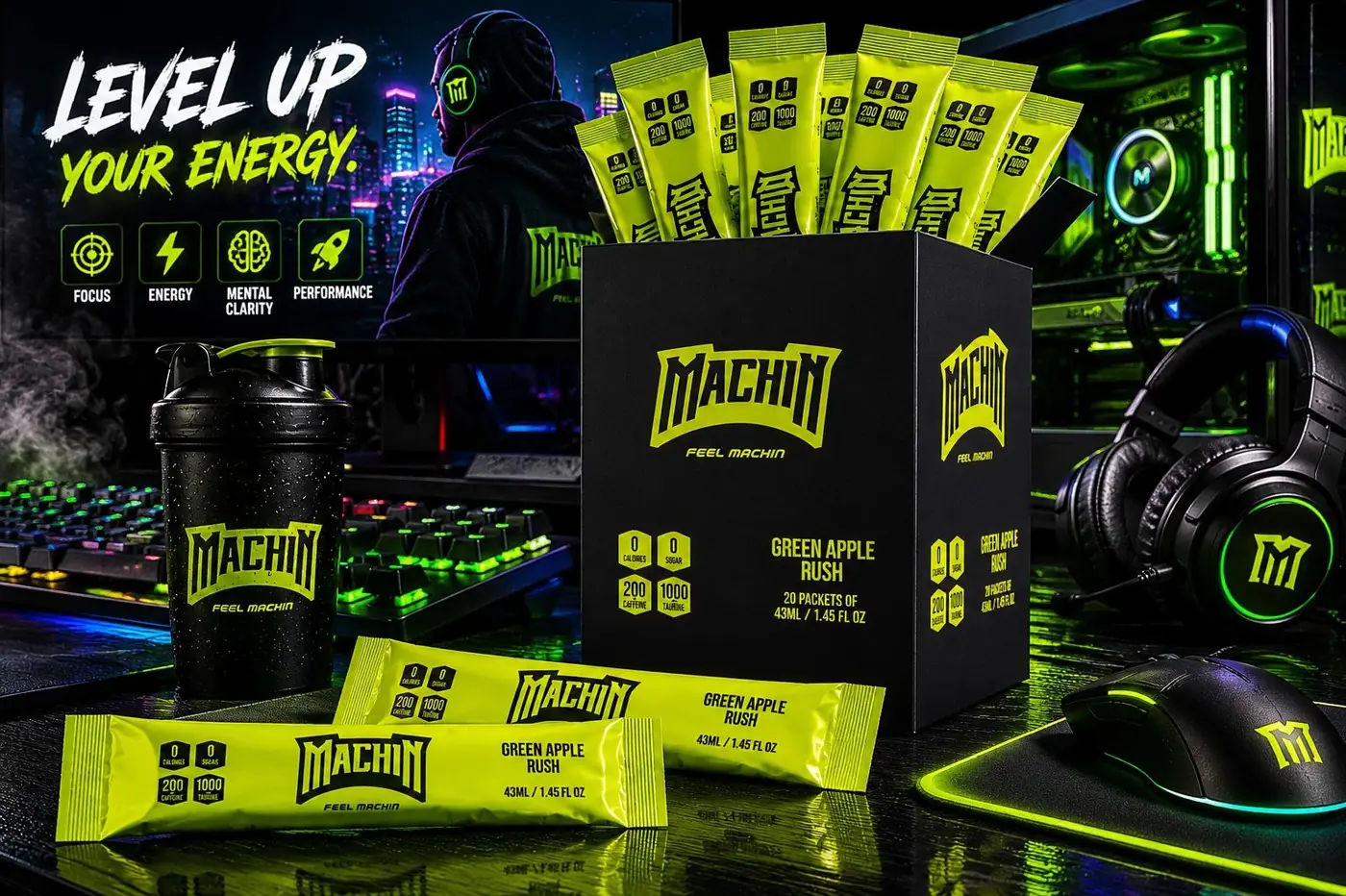 Machin Energy packaging design, image 3