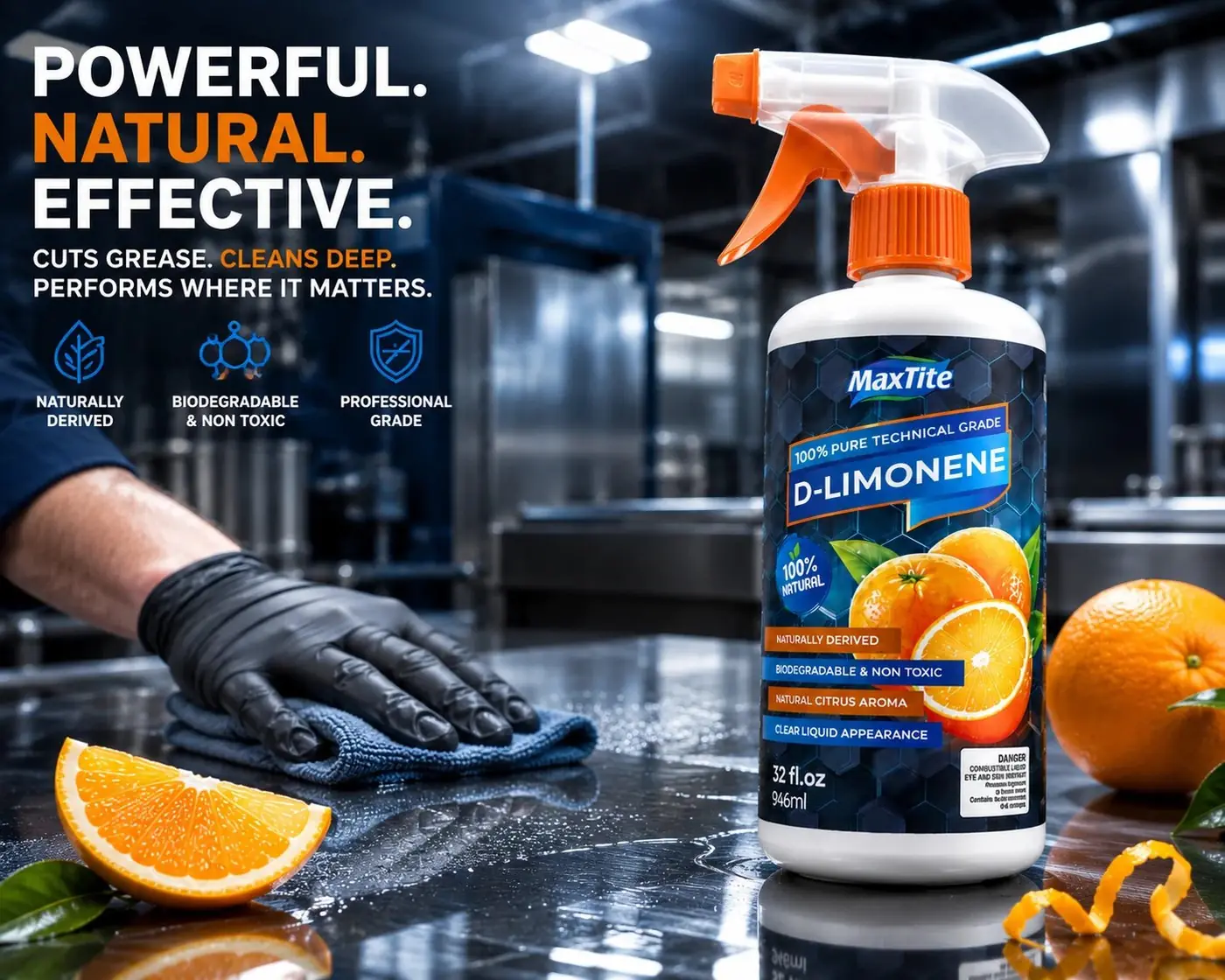MaxTite D-Limonene packaging design, image 3