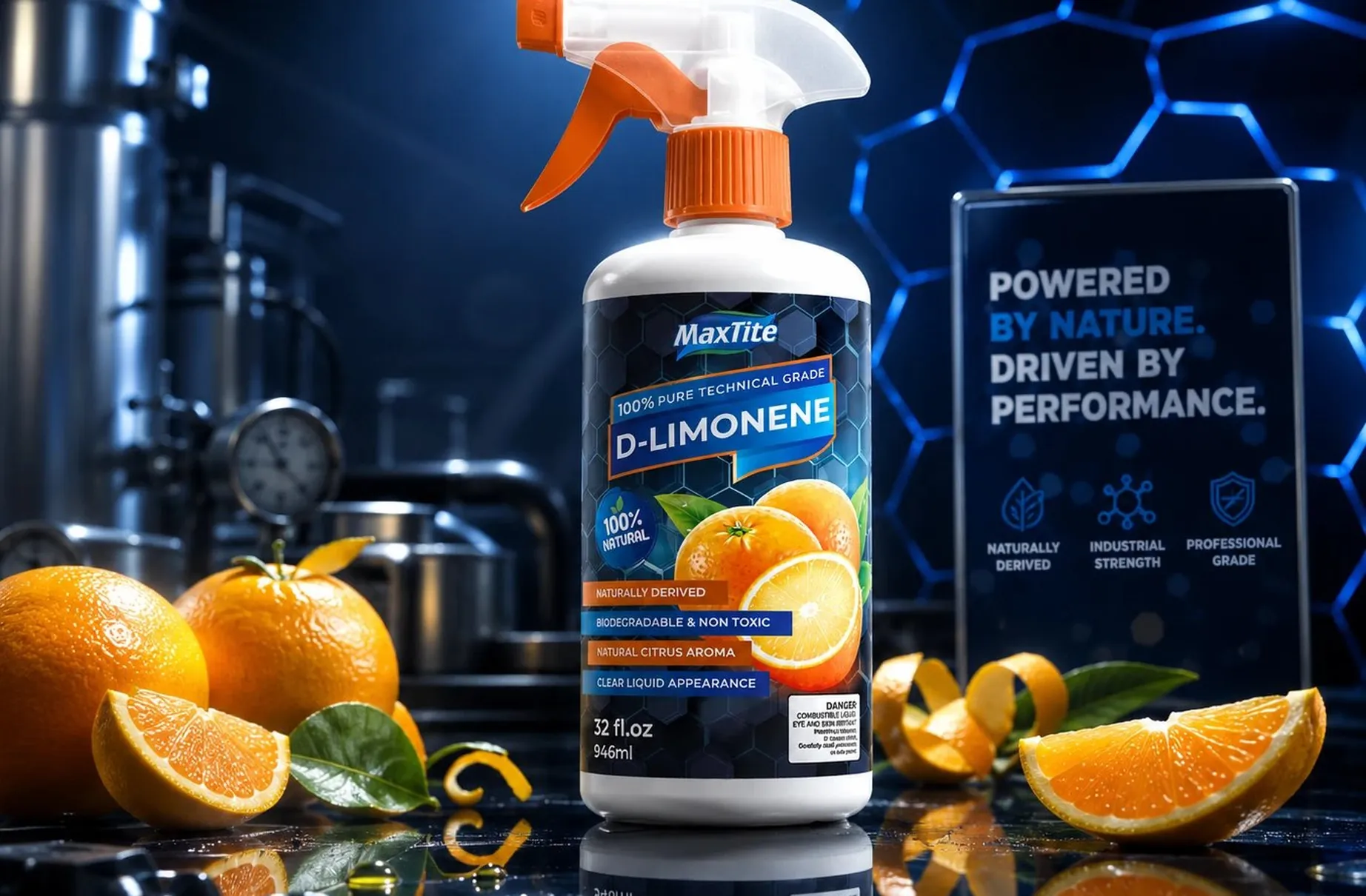 MaxTite D-Limonene packaging design