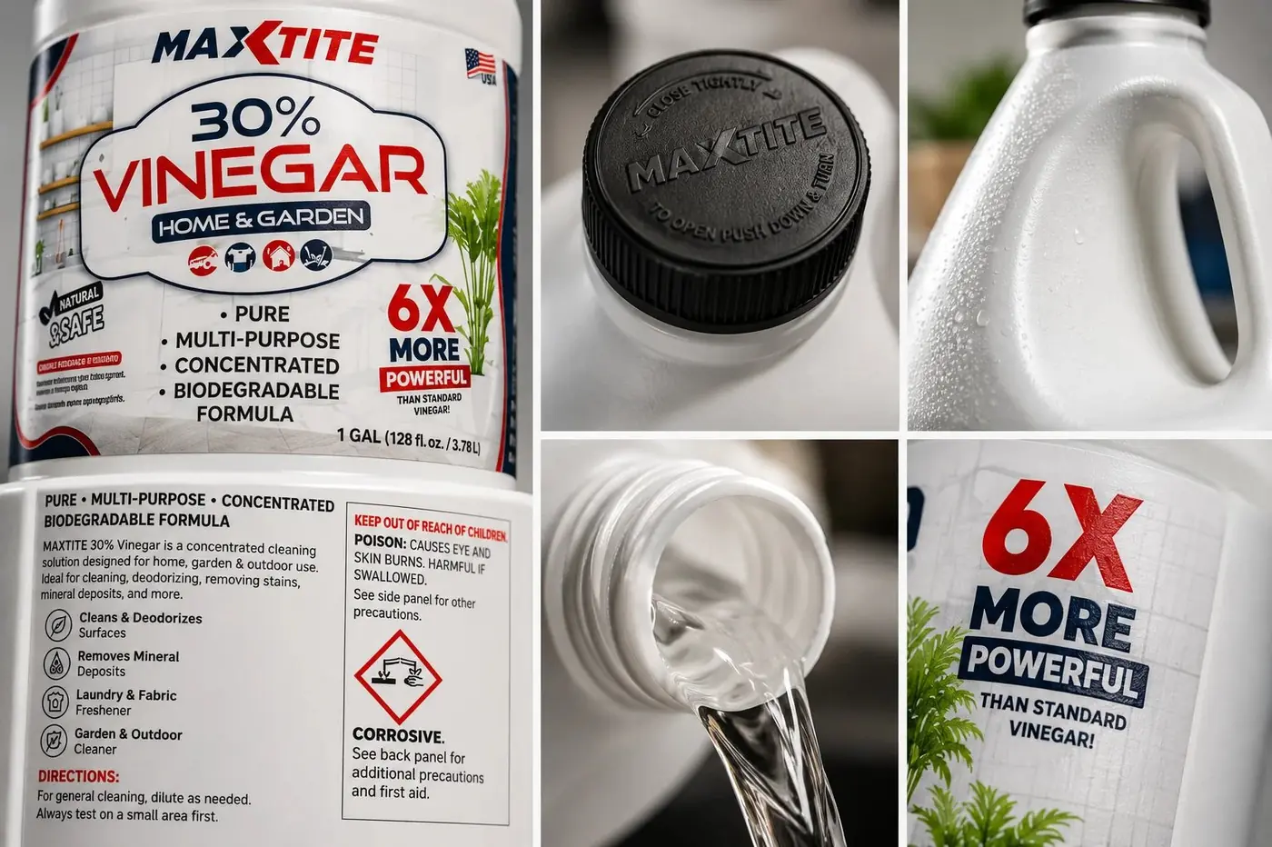 MaxTite Vinegar packaging design, image 5