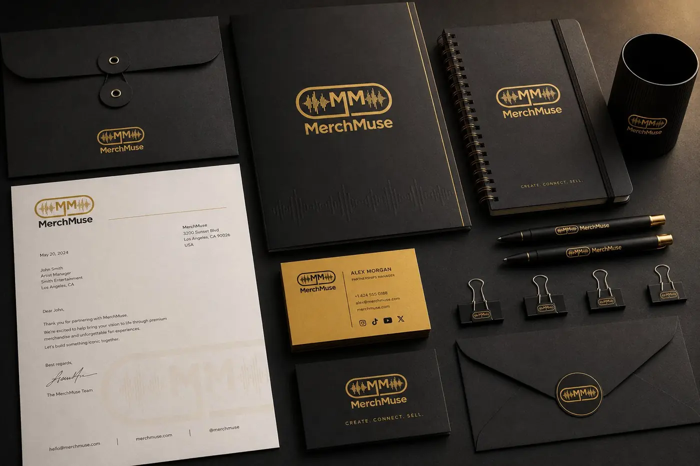 MerchMuse logo & brand identity, image 1