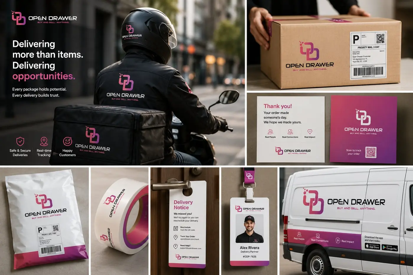 Open Drawer logo & brand identity, image 2