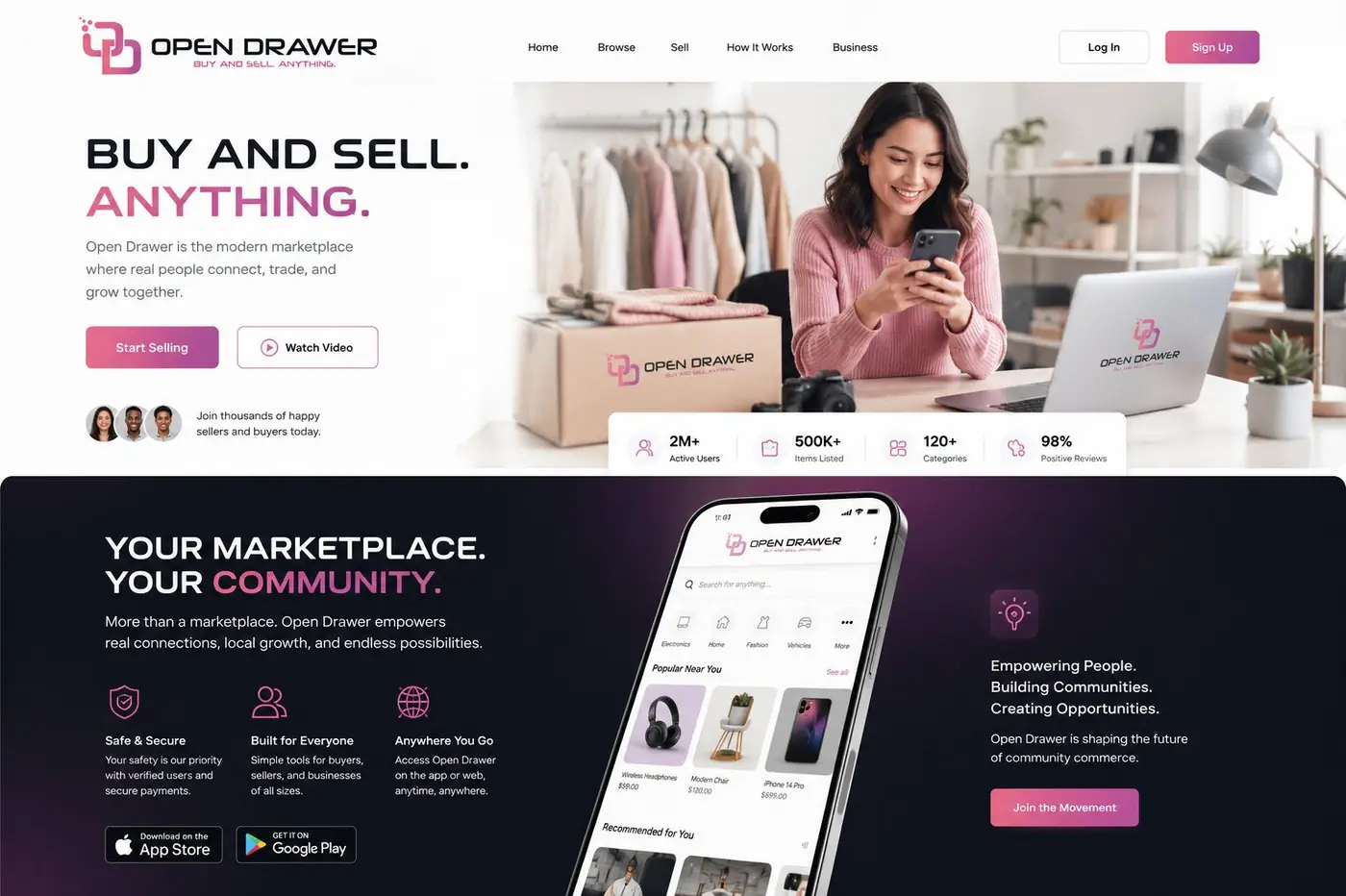 Open Drawer logo & brand identity, image 5