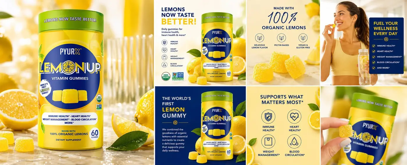 PyurX LemonUp packaging design, image 2