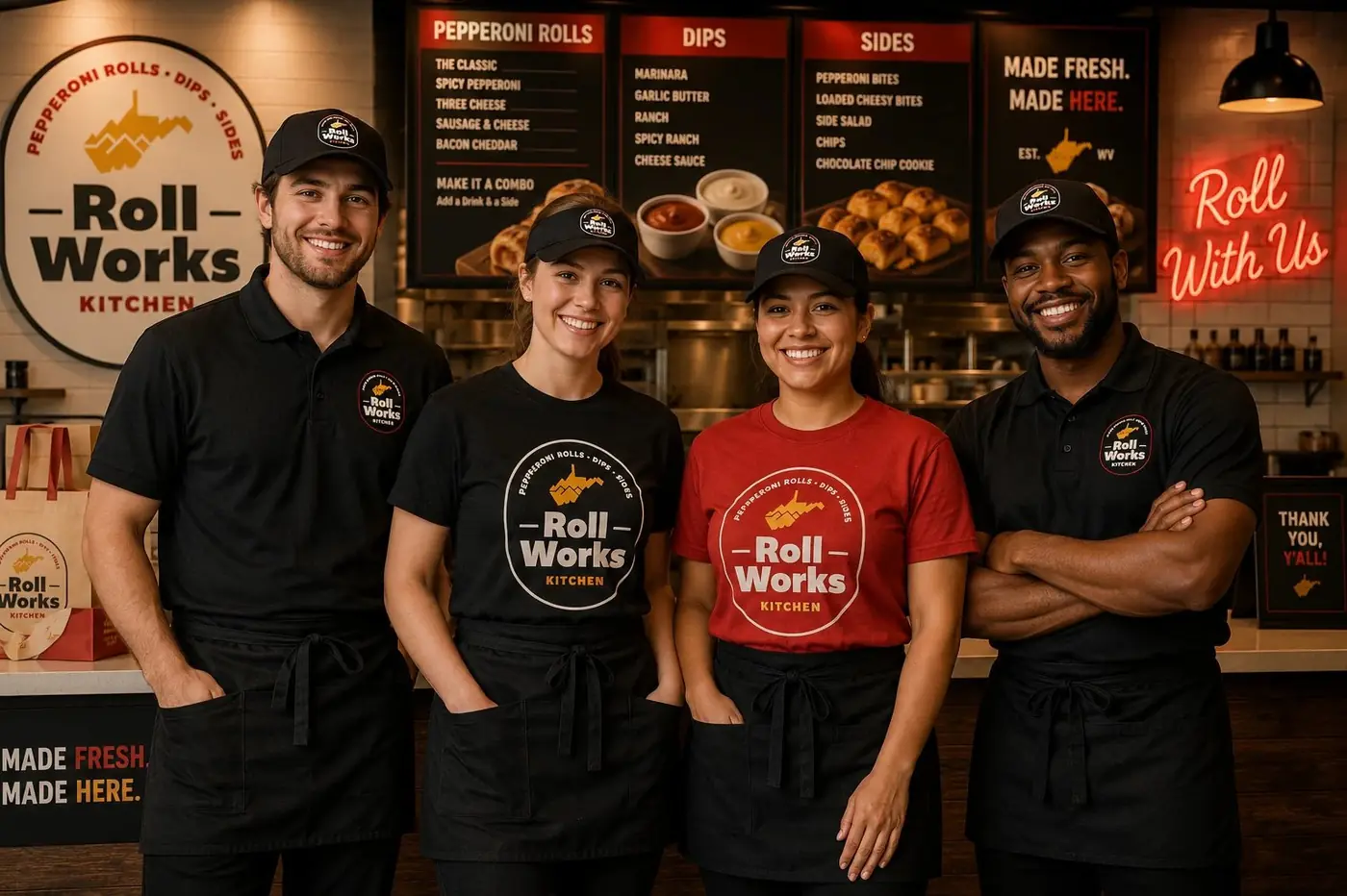 Roll Works logo & brand identity, image 5