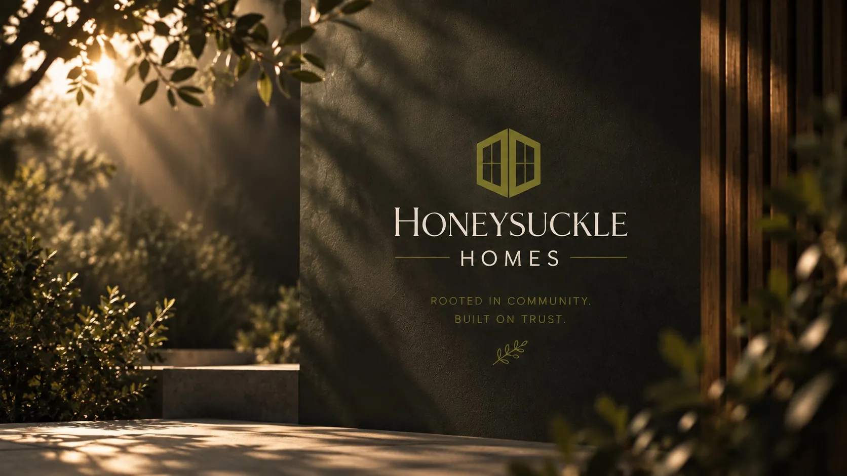 Logo design applied across brand applications