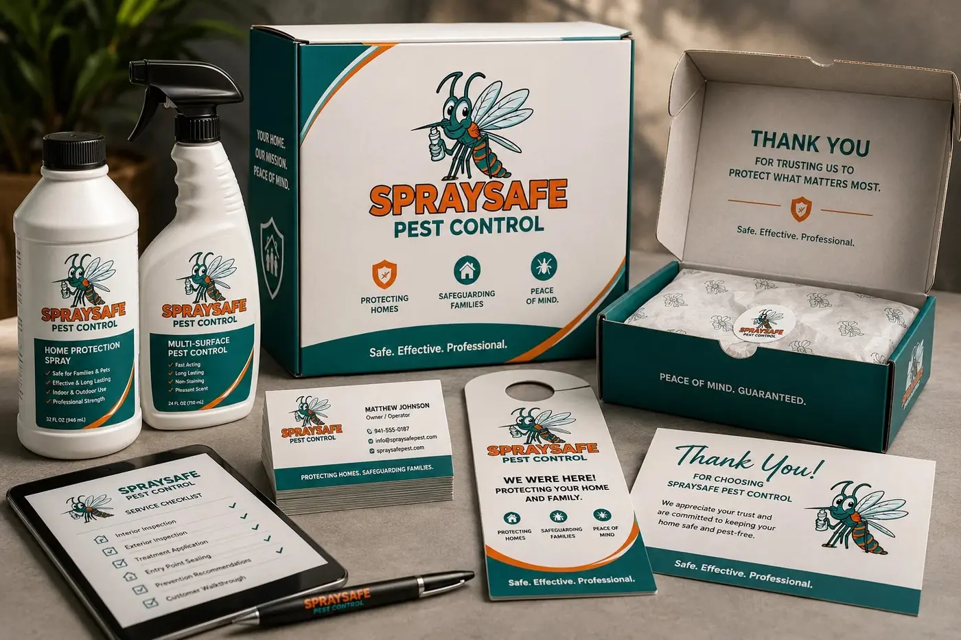SpraySafe logo & brand identity, image 3
