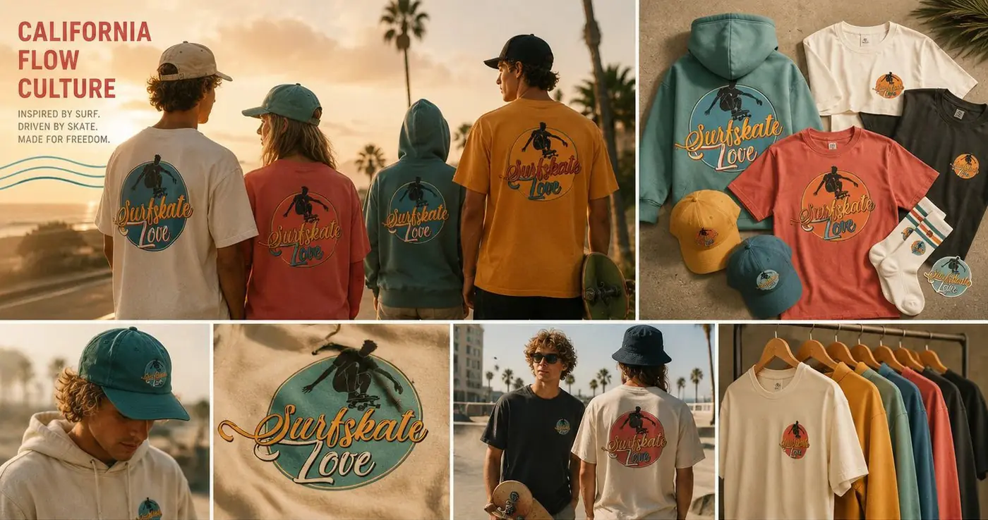 Surfskate Love logo & brand identity, image 2