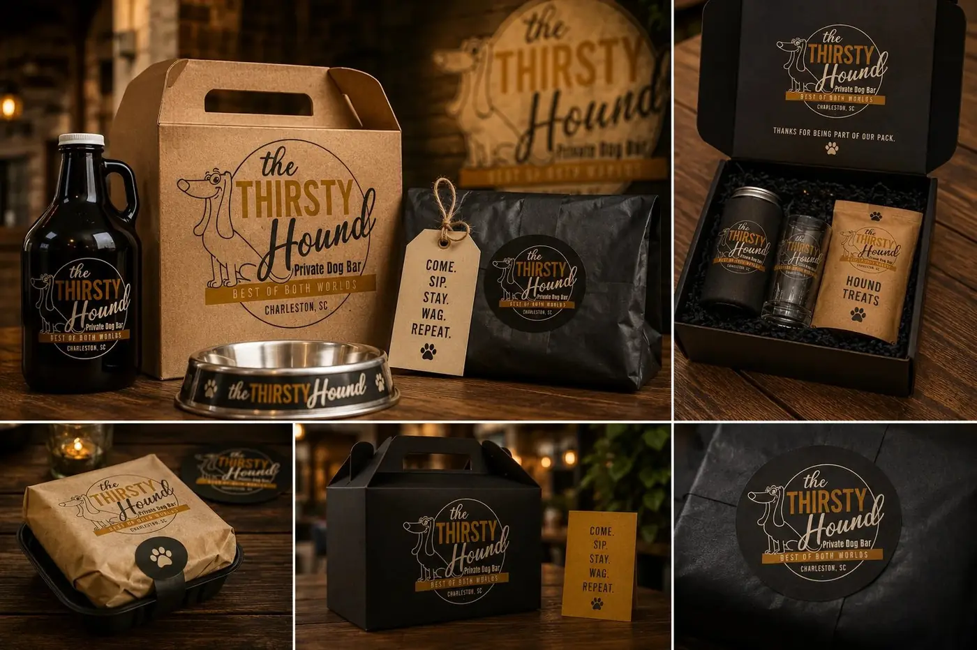 The Thirsty Hound logo & brand identity, image 5